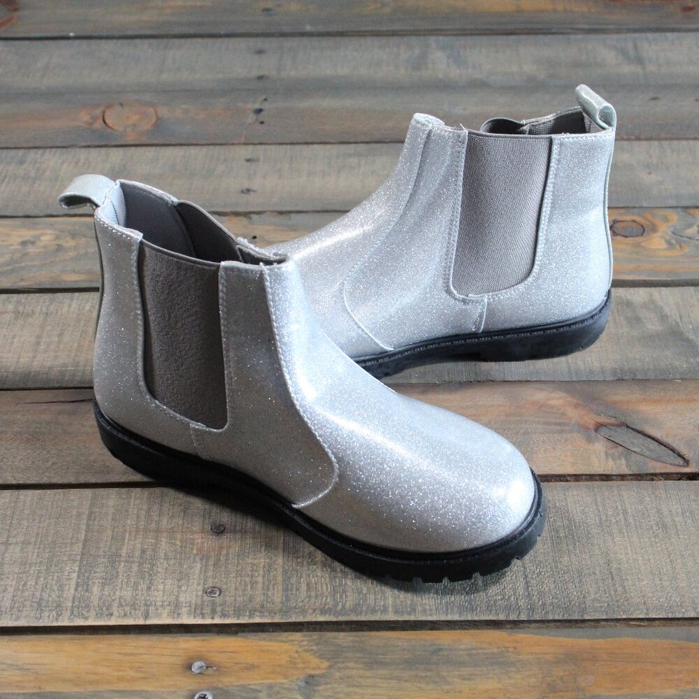 Girl's Fashion Shiny Chelsea Boot Ankle Boots